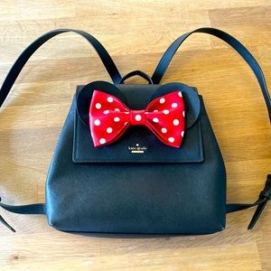 KATE SPADE MINNIE MOUSE DISNEY BLACK BACKPACK